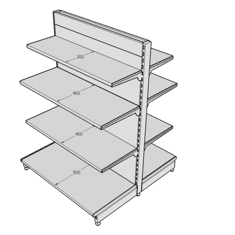 Regál SU140-5443 G základný