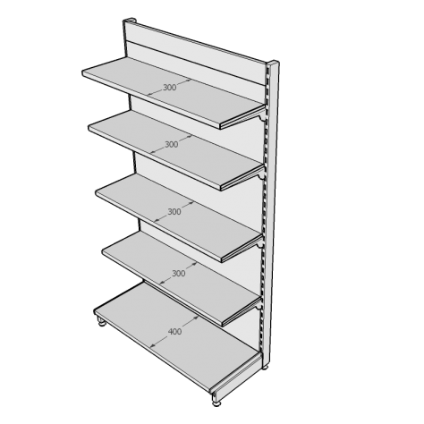 Regál SU180-43333 základný