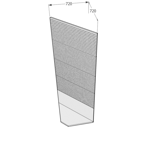 Regál SU210-5D4 kútový